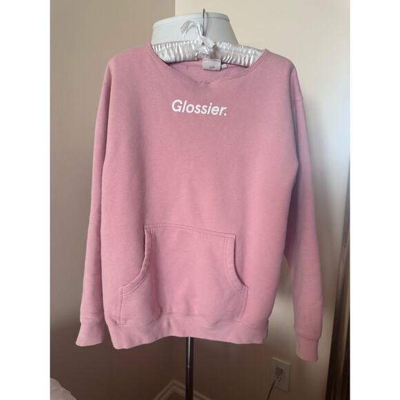 Glossier Pink Crew Neck size S - Picture 1 of 8